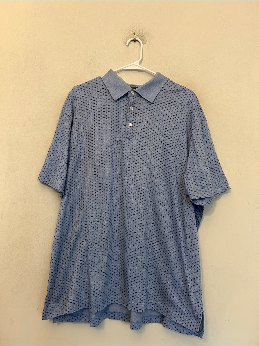 Daniel Cremieux Men's Light Blue short sleeve Polo Shirt Size XXL EUC